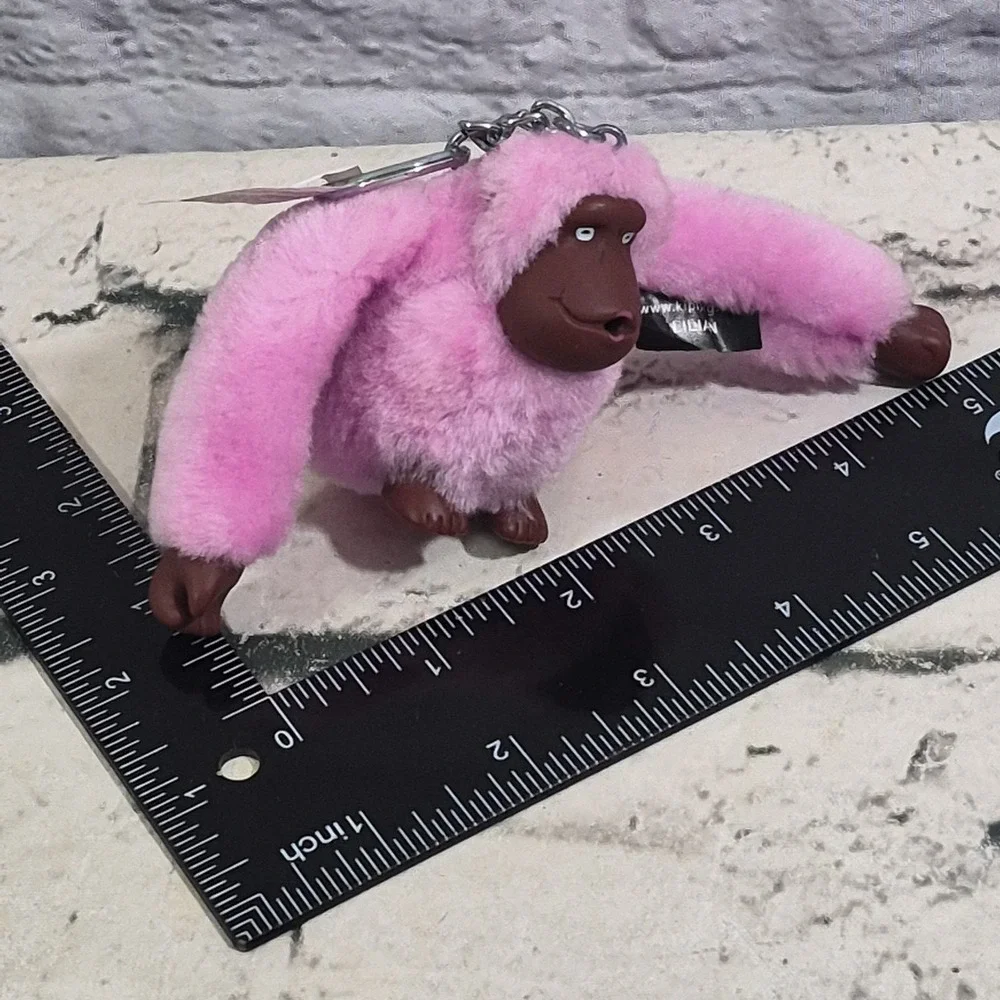 Kipling Monkey Keychain Pink Lilian Thumb Sucking Hanging Figure New NWT